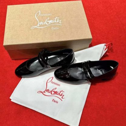 Christian Louboutin Women Sweet Jane Ballerinas Patent Calf Leather-Black - 图片 4