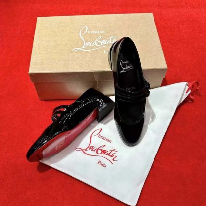 Christian Louboutin Women Sweet Jane Ballerinas Patent Calf Leather-Black - 图片 6