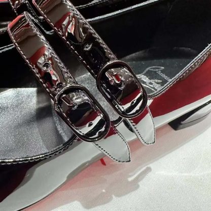 Christian Louboutin Women Sweet Jane Ballerinas Patent Calf Leather-Black - 图片 9