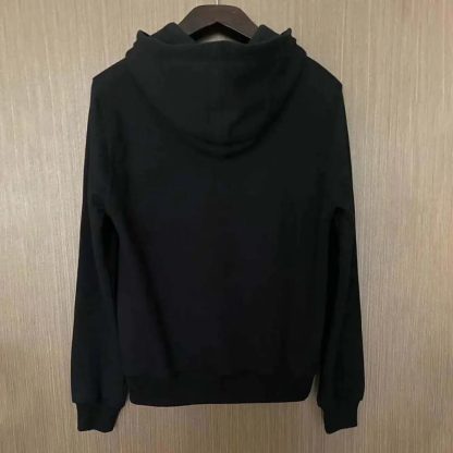 Dior Men CD Icon Hooded Sweatshirt Black Cotton Fleece - 图片 3