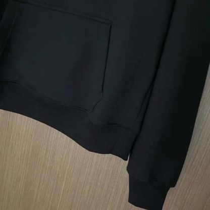 Dior Men CD Icon Hooded Sweatshirt Black Cotton Fleece - 图片 5