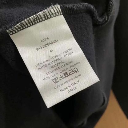Dior Men CD Icon Hooded Sweatshirt Black Cotton Fleece - 图片 9