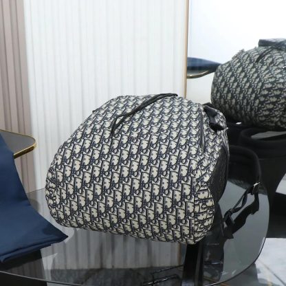 Dior Men Dior 8 Backpack with Flap Beige and Black Dior Oblique Jacquard - 图片 5