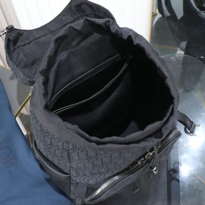 Dior Men Dior 8 Backpack with Flap Black Dior Oblique Jacquard - 图片 5