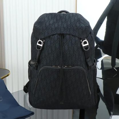 Dior Men Dior 8 Backpack with Flap Black Dior Oblique Jacquard - 图片 2