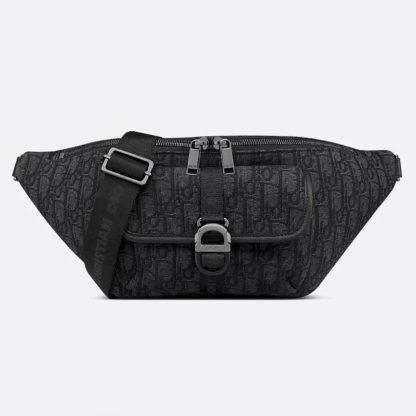 Dior Men Dior 8 Belt Bag Black Dior Oblique Jacquard
