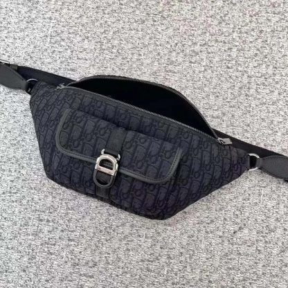 Dior Men Dior 8 Belt Bag Black Dior Oblique Jacquard - 图片 2