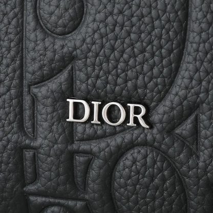 Dior Men Hit the Road Messenger Bag with Flap Black Dior Gravity Leather - 图片 7