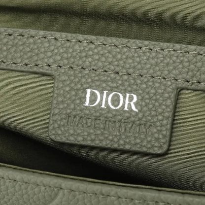 Dior Men Hit the Road Messenger Bag with Flap Khaki Dior Gravity Leather - 图片 7