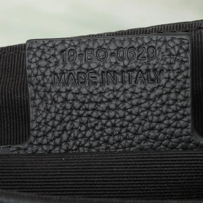Dior Men Messenger Bag with Flap Black Dior Gravity Leather and Black Grained Calfskin - 图片 9