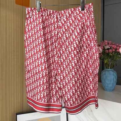 Dior Men Oblique Bermuda Shorts in Silk Twill - 图片 3