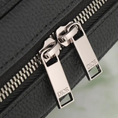 Dior Men Rider 2.0 Zipped Messenger Bag Black Dior Gravity Leather and Black Grained Calfskin - 图片 7