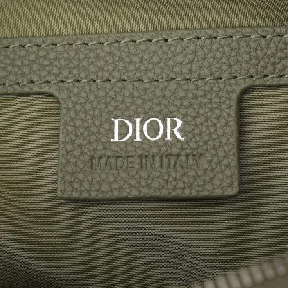 Dior Men Rider 2.0 Zipped Messenger Bag Khaki Dior Gravity Leather and Khaki Grained Calfskin - 图片 8