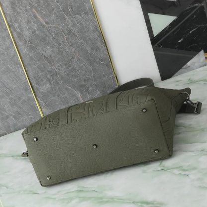 Dior Men Weekender 40 Khaki Dior Gravity Leather and Khaki Grained Calfskin - 图片 5