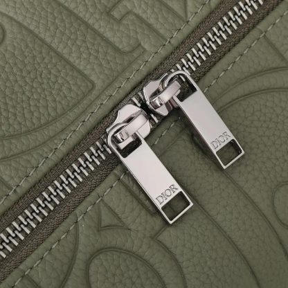 Dior Men Weekender 40 Khaki Dior Gravity Leather and Khaki Grained Calfskin - 图片 9
