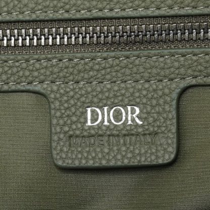 Dior Men Weekender 40 Khaki Dior Gravity Leather and Khaki Grained Calfskin - 图片 7