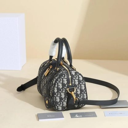 Dior Unisex Dior Groove 20 Bag Blue Dior Oblique Jacquard - 图片 4