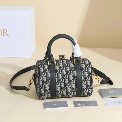 Dior Unisex Dior Groove 20 Bag Blue Dior Oblique Jacquard - 图片 3