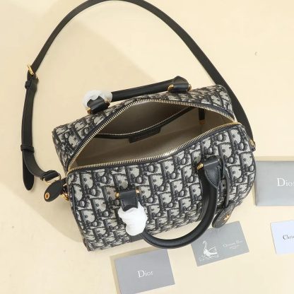 Dior Unisex Dior Groove 25 Bag Blue Dior Oblique Jacquard - 图片 6