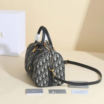 Dior Unisex Dior Groove 25 Bag Blue Dior Oblique Jacquard - 图片 4