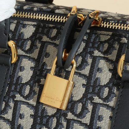 Dior Unisex Dior Groove 25 Bag Blue Dior Oblique Jacquard - 图片 7