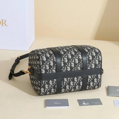 Dior Unisex Dior Groove 25 Bag Blue Dior Oblique Jacquard - 图片 5
