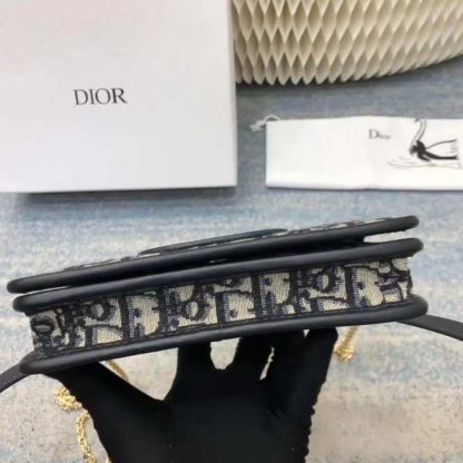 Dior Women 2-in-1 30 Montaigne Pouch Blue Dior Oblique Jacquard - 图片 5