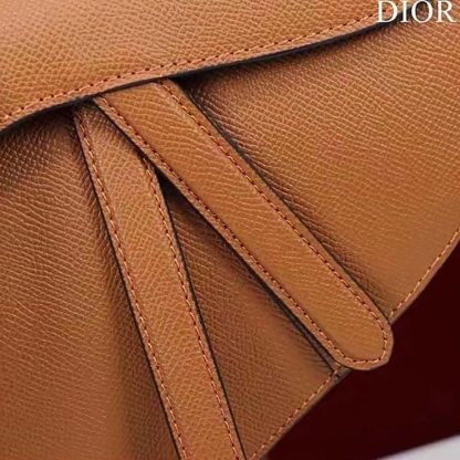Dior Women CD Saddle Bag Strap Golden Saddle Grained Calfskin - 图片 10