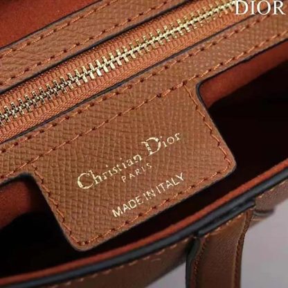 Dior Women CD Saddle Bag Strap Golden Saddle Grained Calfskin - 图片 9