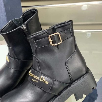 Dior Women D-Quest Ankle Boot Black Calfskin - 图片 10