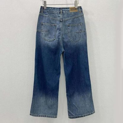Dior Women Denim Couture Flared Jeans Deep Blue Cotton Denim - 图片 2