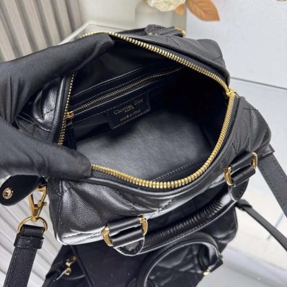 Dior Women Dior Groove 20 Bag Black Macrocannage Calfskin - 图片 5