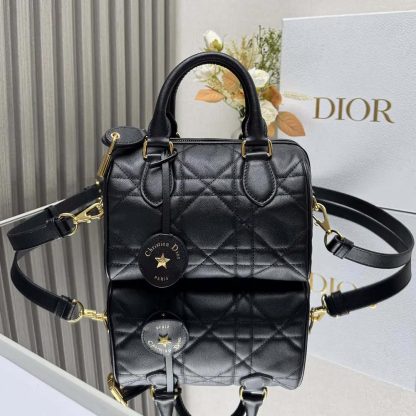 Dior Women Dior Groove 20 Bag Black Macrocannage Calfskin - 图片 2