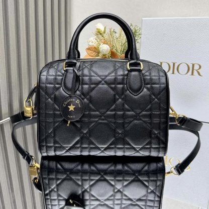 Dior Women Dior Groove 25 Bag Black Macrocannage Calfskin - 图片 2