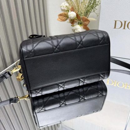 Dior Women Dior Groove 25 Bag Black Macrocannage Calfskin - 图片 5