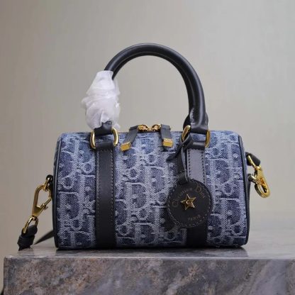 Dior Women Groove 20 Bag Blue Denim Dior Oblique Jacquard - 图片 2