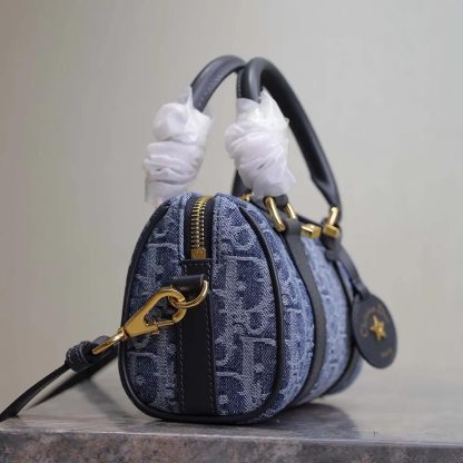 Dior Women Groove 20 Bag Blue Denim Dior Oblique Jacquard - 图片 4