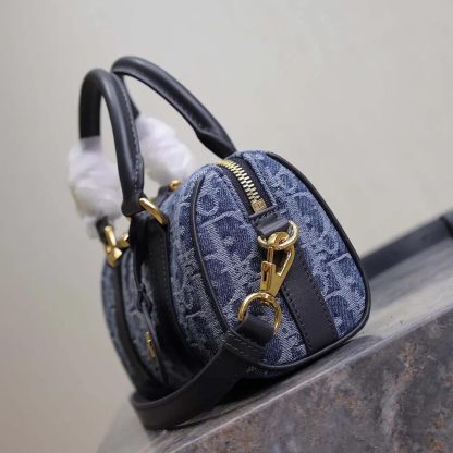 Dior Women Groove 20 Bag Blue Denim Dior Oblique Jacquard - 图片 5