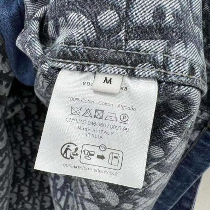 Dior Women Long Belted Jacket Blue Stonewashed Cotton Denim with Dior Oblique Interior - 图片 10