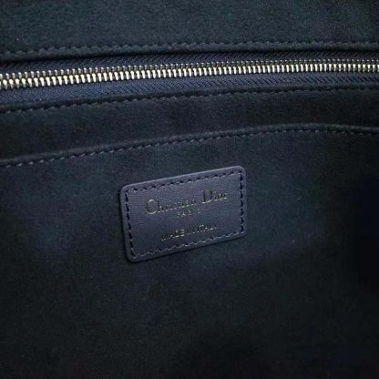 Dior Women Medium Dior Book Tote Blue Dior Oblique Embroidery and Calfskin - 图片 8