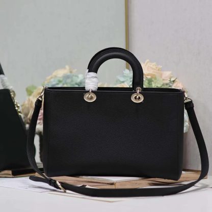 Dior Women Large Lady D-Sire My ABCDior Bag Black Taurillon Leather - 图片 2