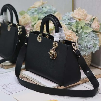 Dior Women Medium Lady D-Sire My ABCDior Bag Black Taurillon Leather - 图片 5