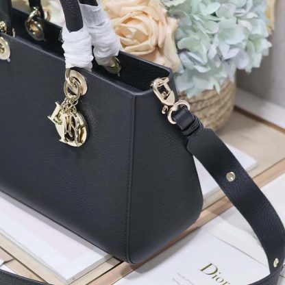 Dior Women Medium Lady D-Sire My ABCDior Bag Black Taurillon Leather - 图片 8