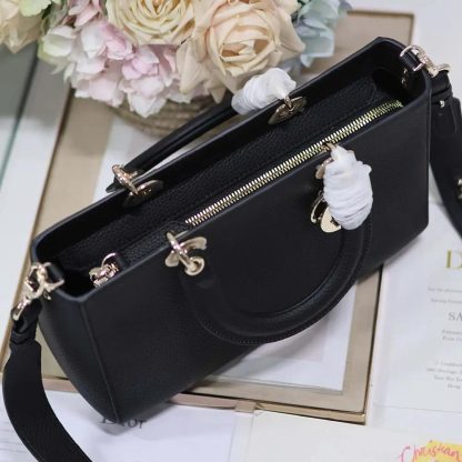 Dior Women Medium Lady D-Sire My ABCDior Bag Black Taurillon Leather - 图片 9