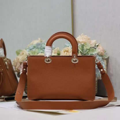 Dior Women Medium Lady D-Sire My ABCDior Bag Dark Brandy Taurillon Leather - 图片 3