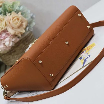 Dior Women Large Lady D-Sire My ABCDior Bag Dark Brandy Taurillon Leather - 图片 8