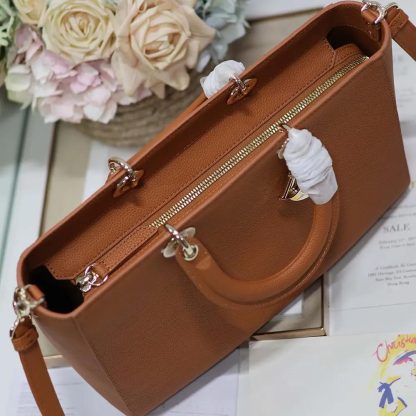Dior Women Large Lady D-Sire My ABCDior Bag Dark Brandy Taurillon Leather - 图片 6