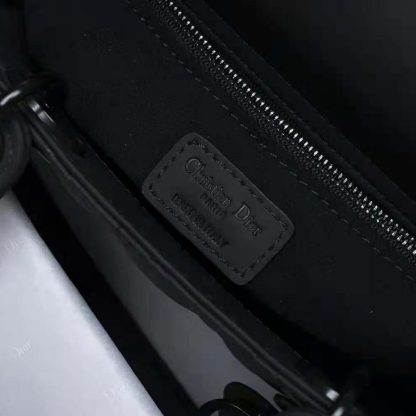 Dior Women Medium Lady Dior Bag Black Ultramatte Cannage Calfskin - 图片 10
