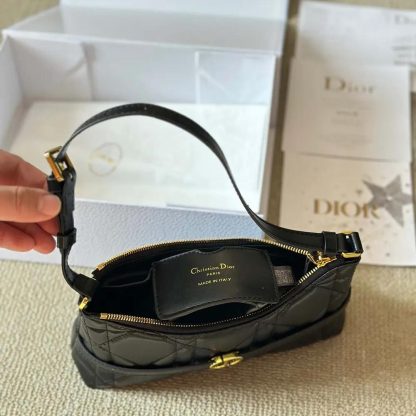 Dior Women Miss Caro Cigale Mini Bag Black Macrocannage Lambskin - 图片 7