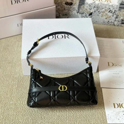 Dior Women Miss Caro Cigale Mini Bag Black Macrocannage Lambskin - 图片 4